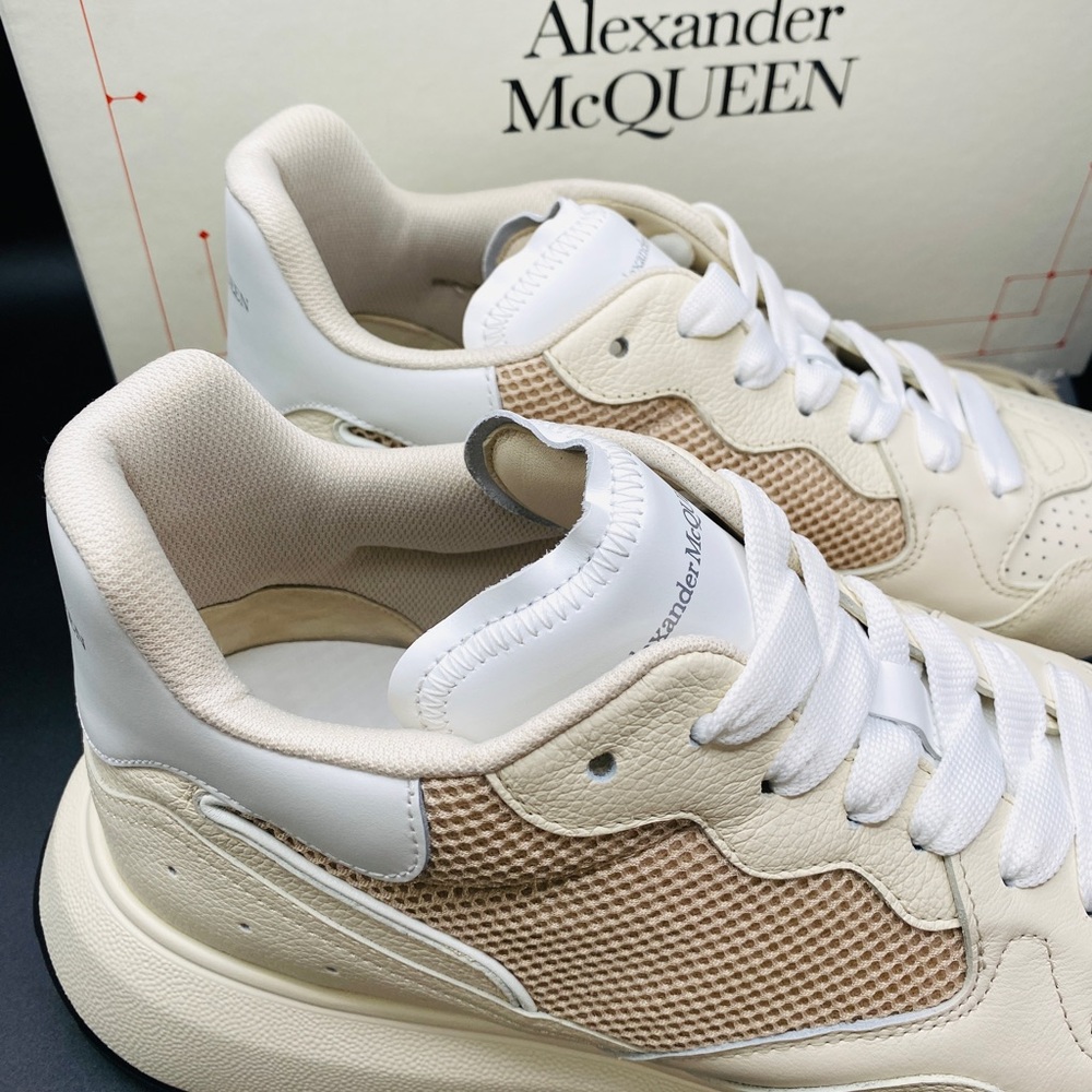 Alexander McQueen Men’s Mid Court Trainer Sneakers Size 12 NWB AUTHENTIC - Picture 7 of 10